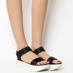 Vagabond Daria Black White Platform Sandal 38 7